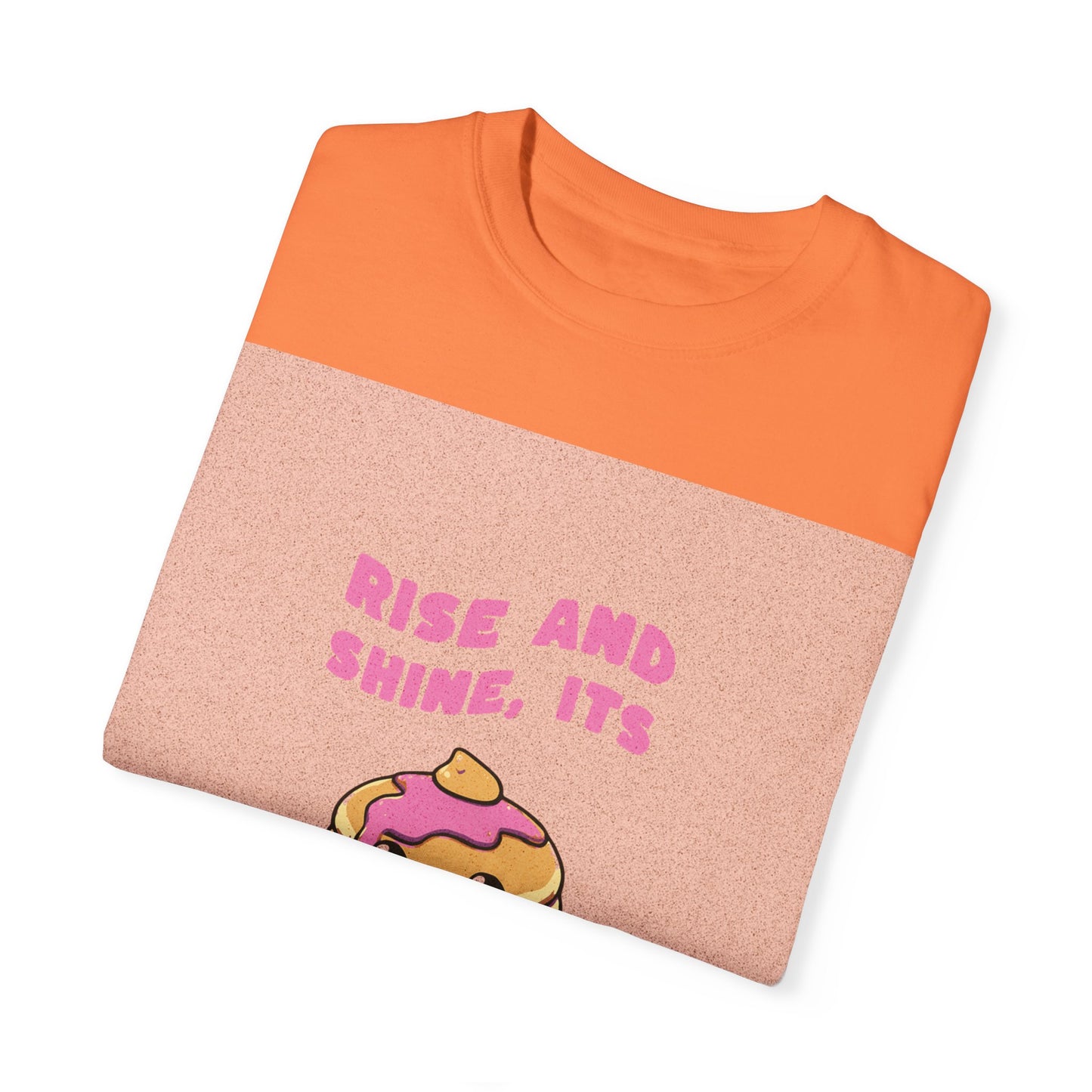 Garment-Dyed T-shirt with Rise and Shine, Its Pancake Time Design