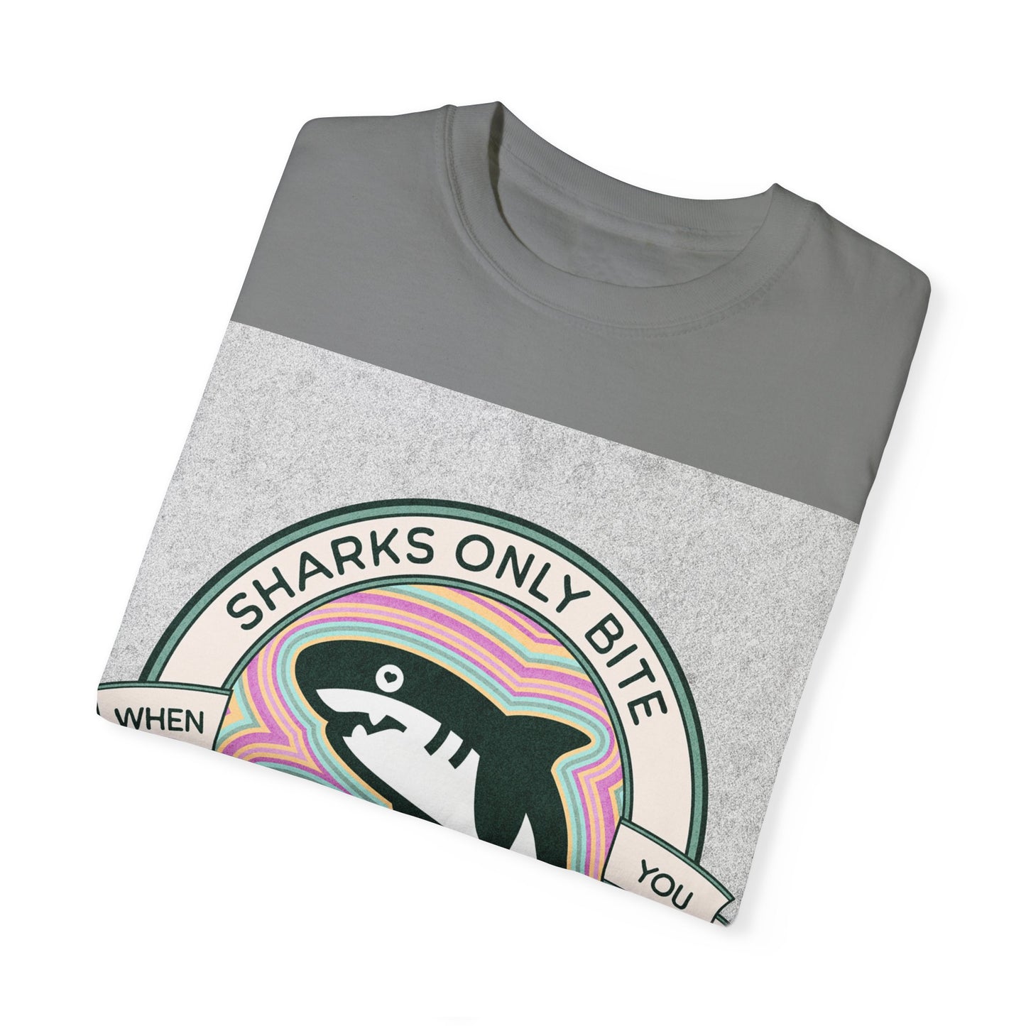 Shark Graphic Tee - Sharks only bite when you touch their private parts