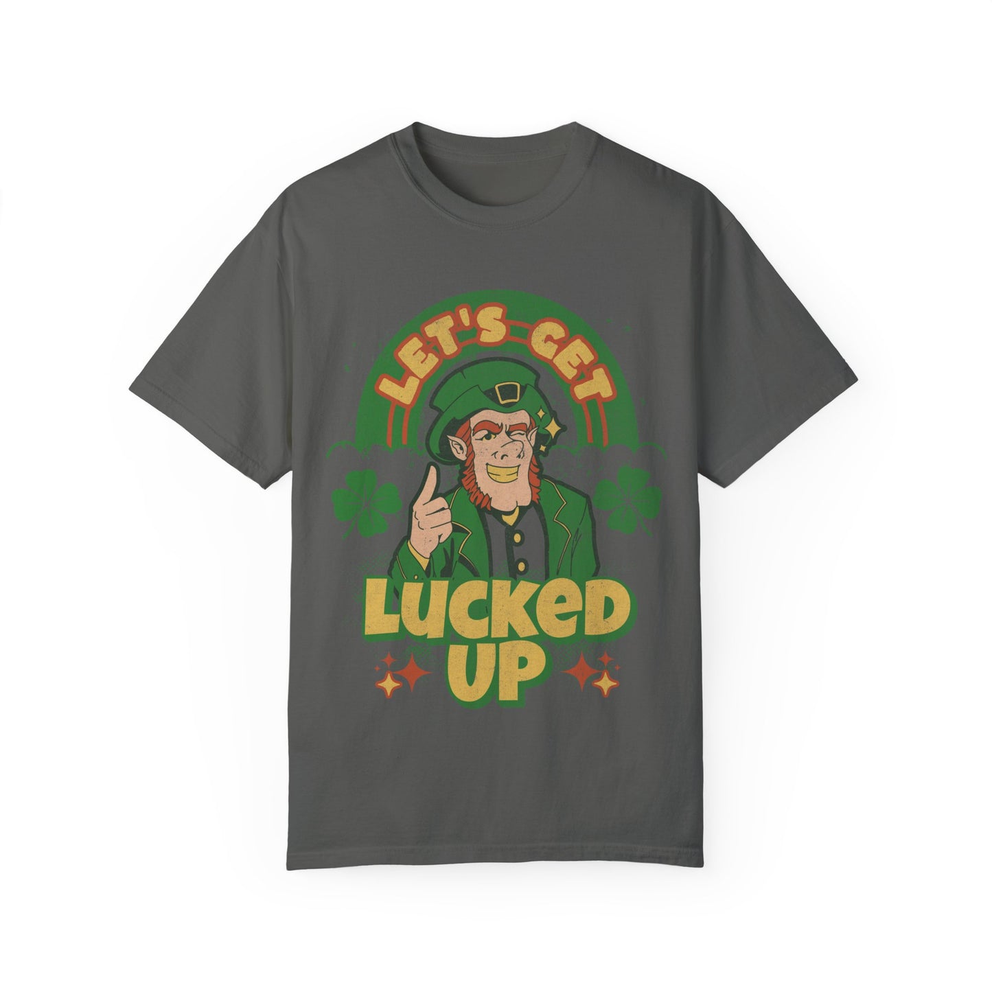 Leprechaun Shamrock Unisex Tee - lets get lucked up