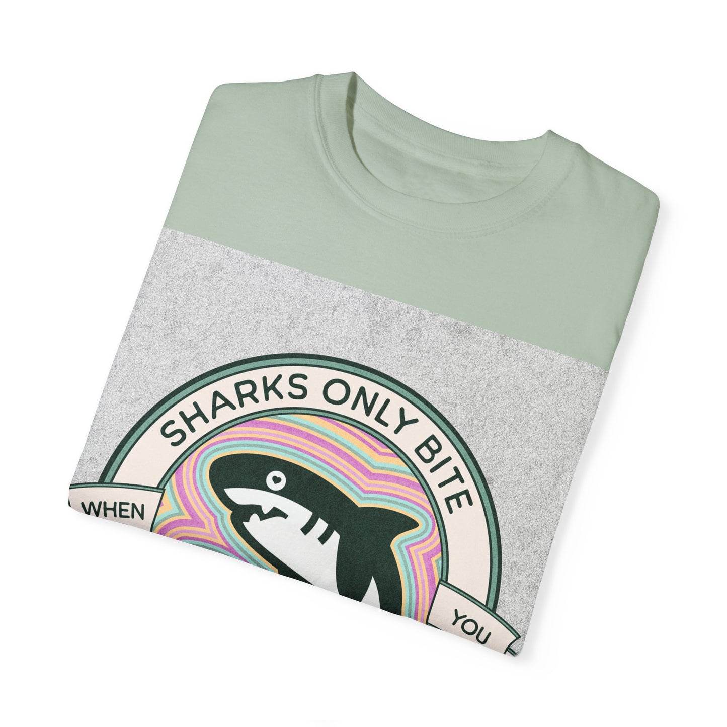 Shark Graphic Tee - Sharks only bite when you touch their private parts