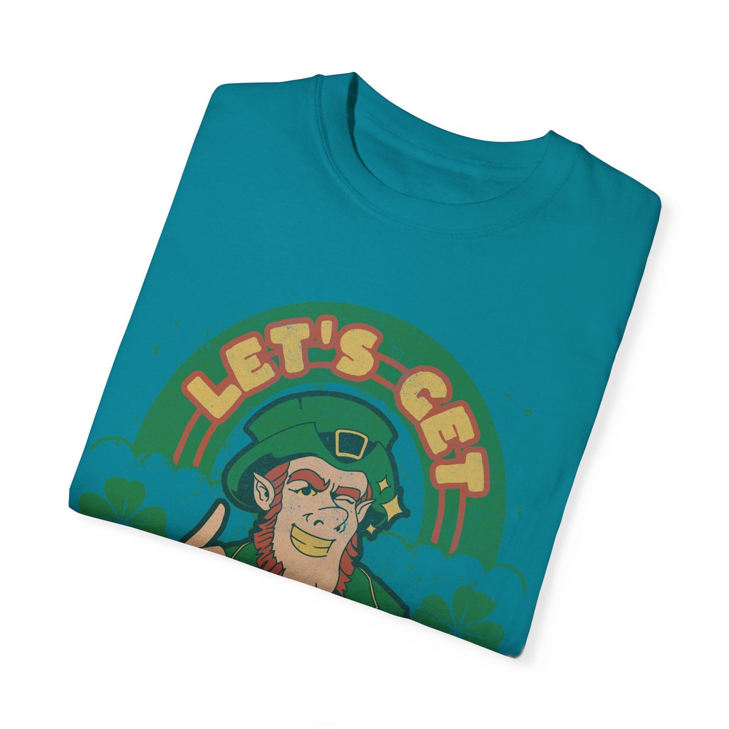 Leprechaun Shamrock Unisex Tee - lets get lucked up