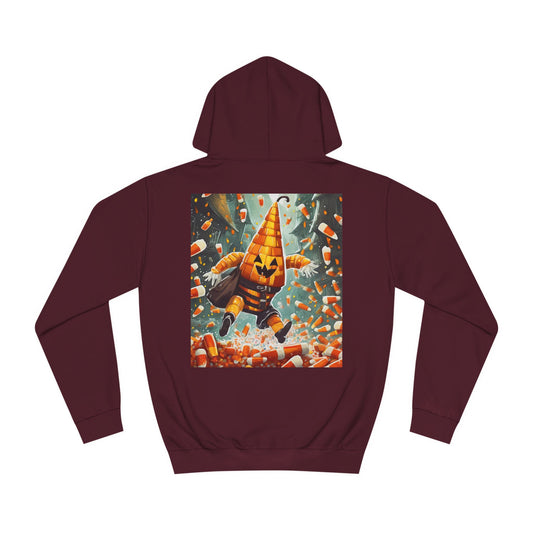 Candy Corn Chaos Unisex College Hoodie