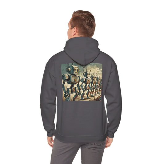 Retro Robot Army Hoodie 1