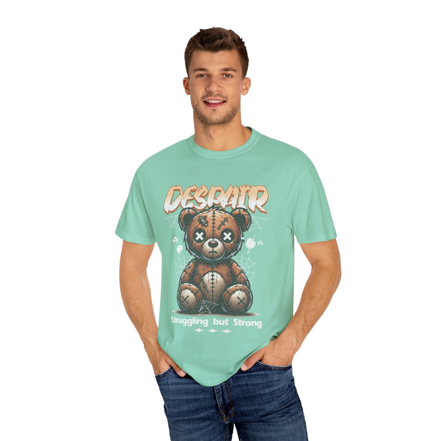 T-Shirt Despair Bear Unisex Garment-Dyed