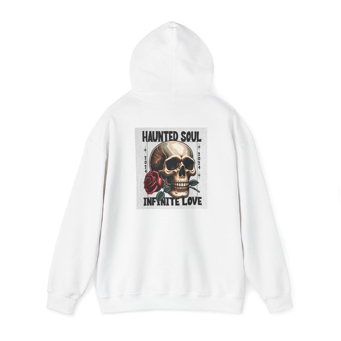 Skull and Roses Hoodie - Haunted Soul Infinate Love Design