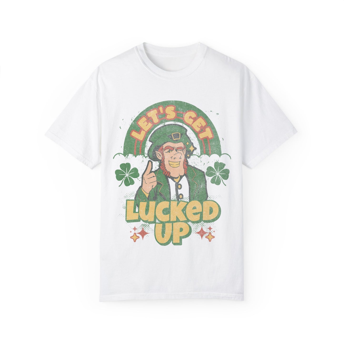 Leprechaun Shamrock Unisex Tee - lets get lucked up