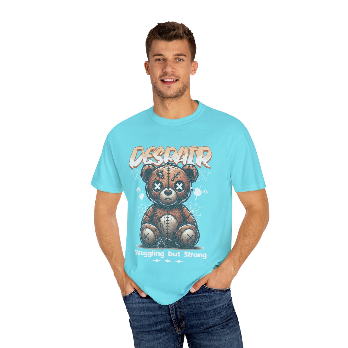 T-Shirt Despair Bear Unisex Garment-Dyed