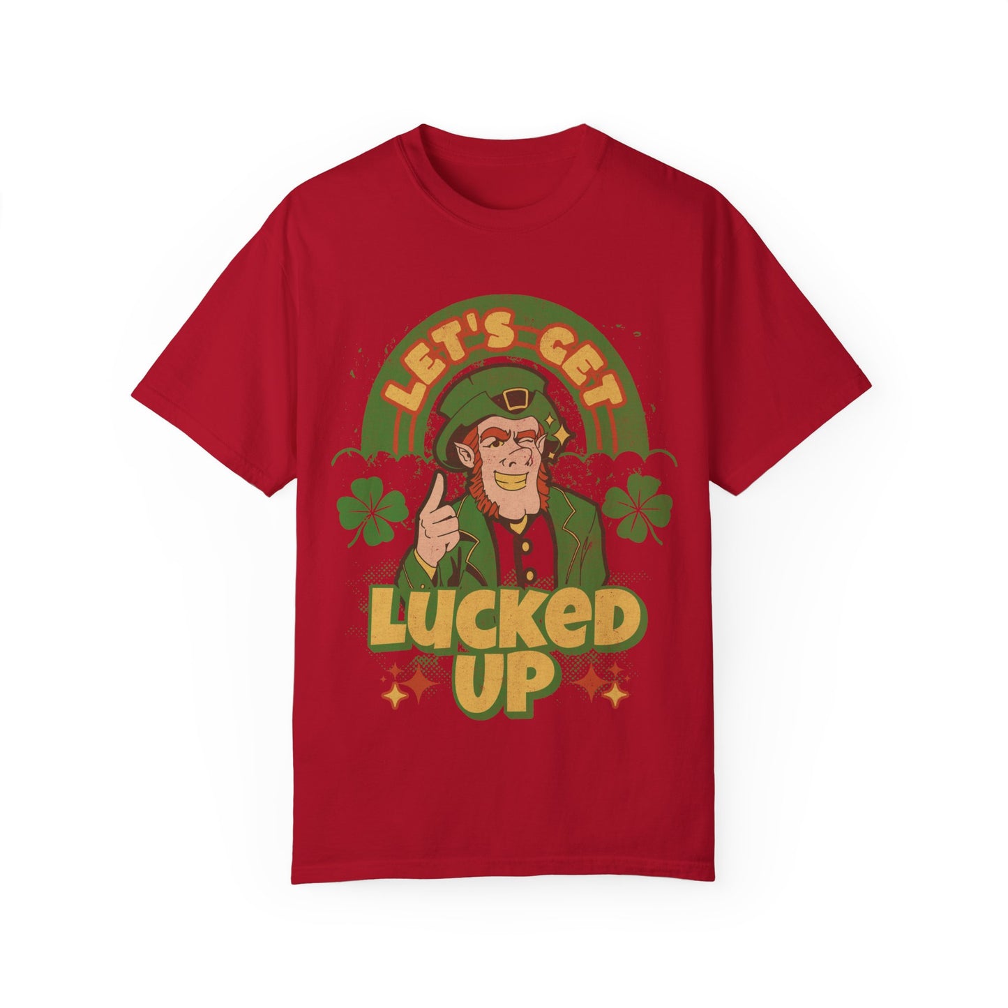 Leprechaun Shamrock Unisex Tee - lets get lucked up