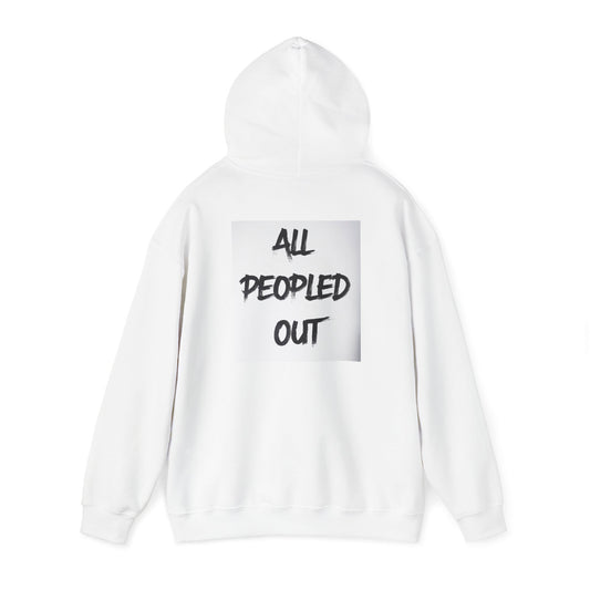 Hooded Sweatshirt - All Peopled Out Design