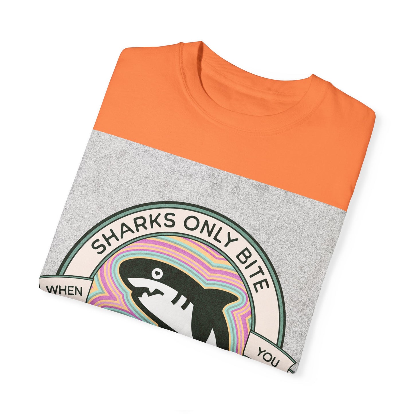 Shark Graphic Tee - Sharks only bite when you touch their private parts