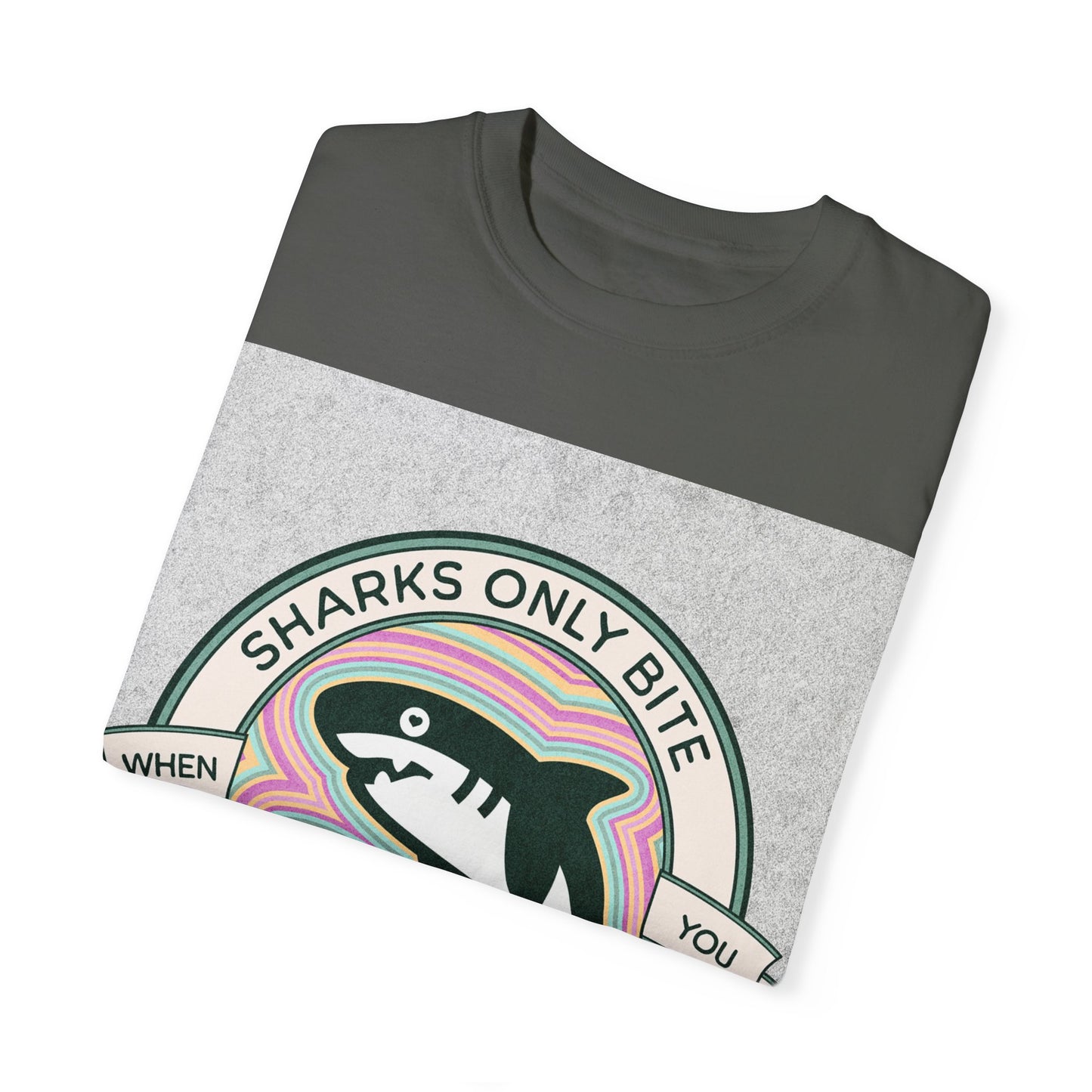 Shark Graphic Tee - Sharks only bite when you touch their private parts