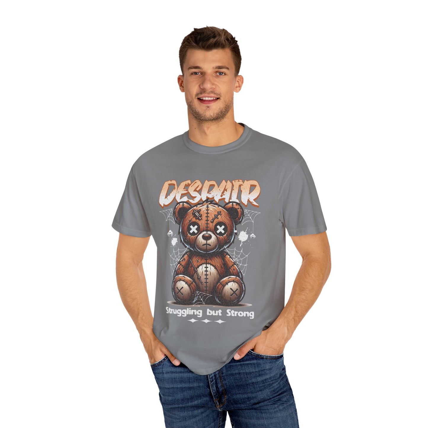 T-Shirt Despair Bear Unisex Garment-Dyed