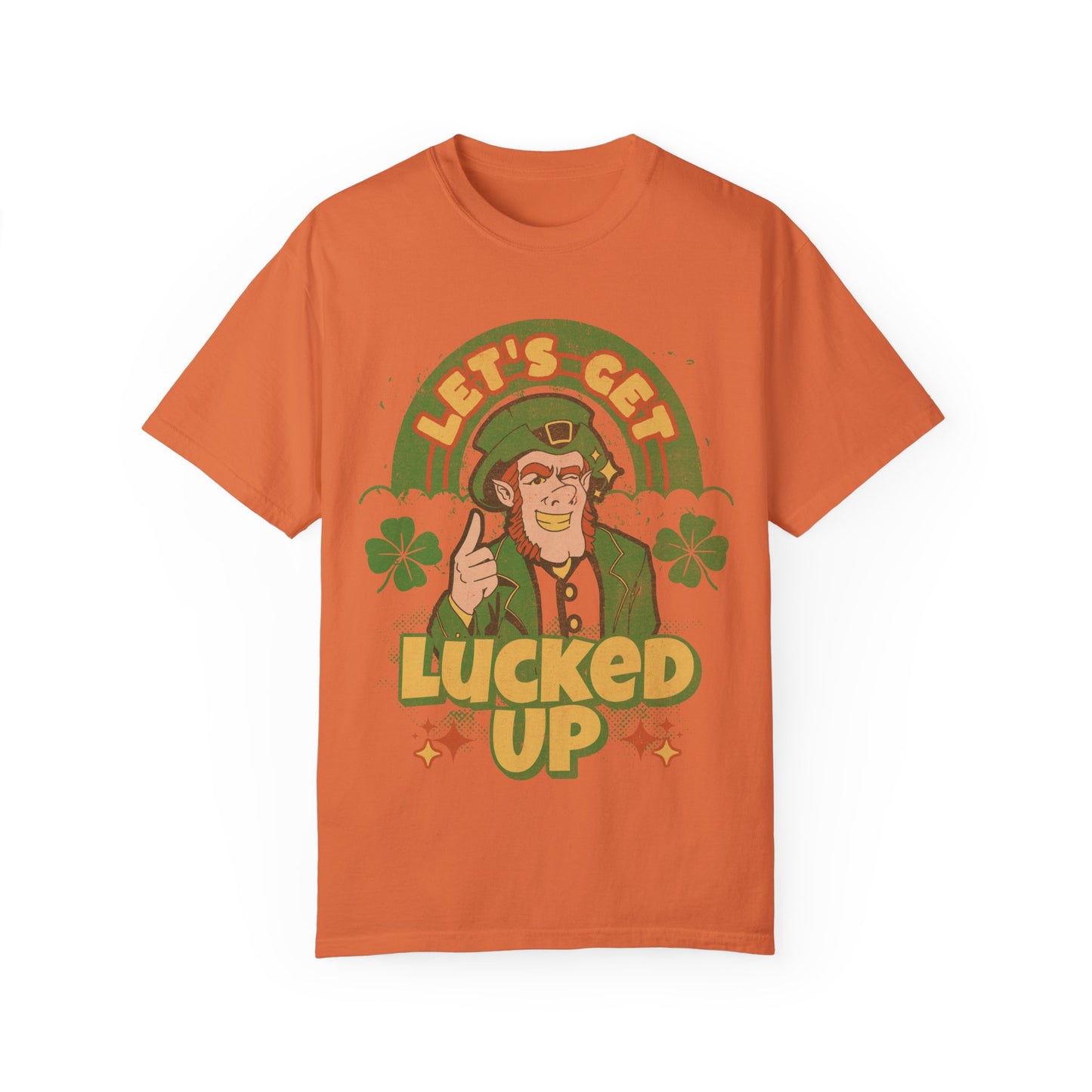 Leprechaun Shamrock Unisex Tee - lets get lucked up