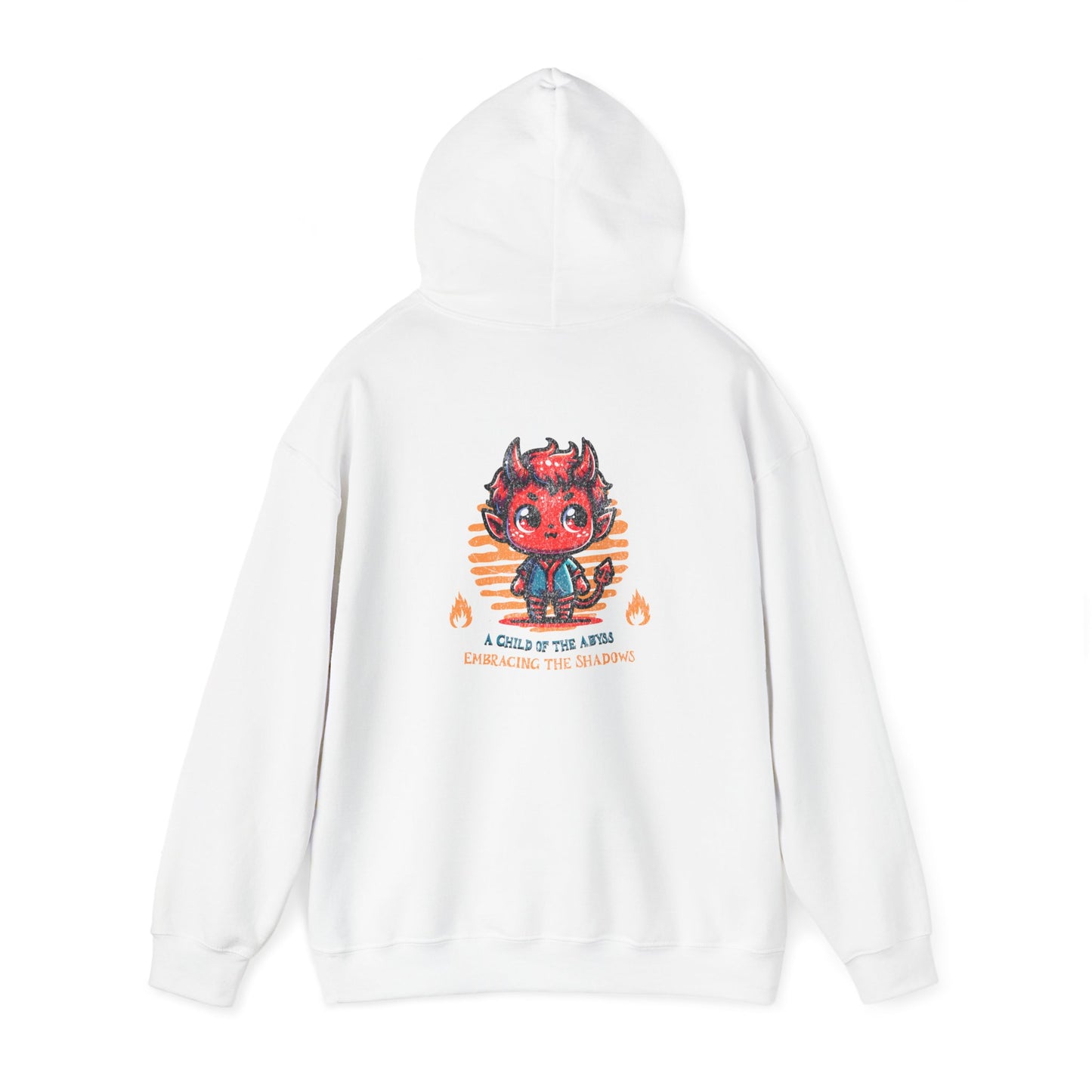 Hooded Sweatshirt with &quot;Inferno Prodigy&quot; Devil Figure Design