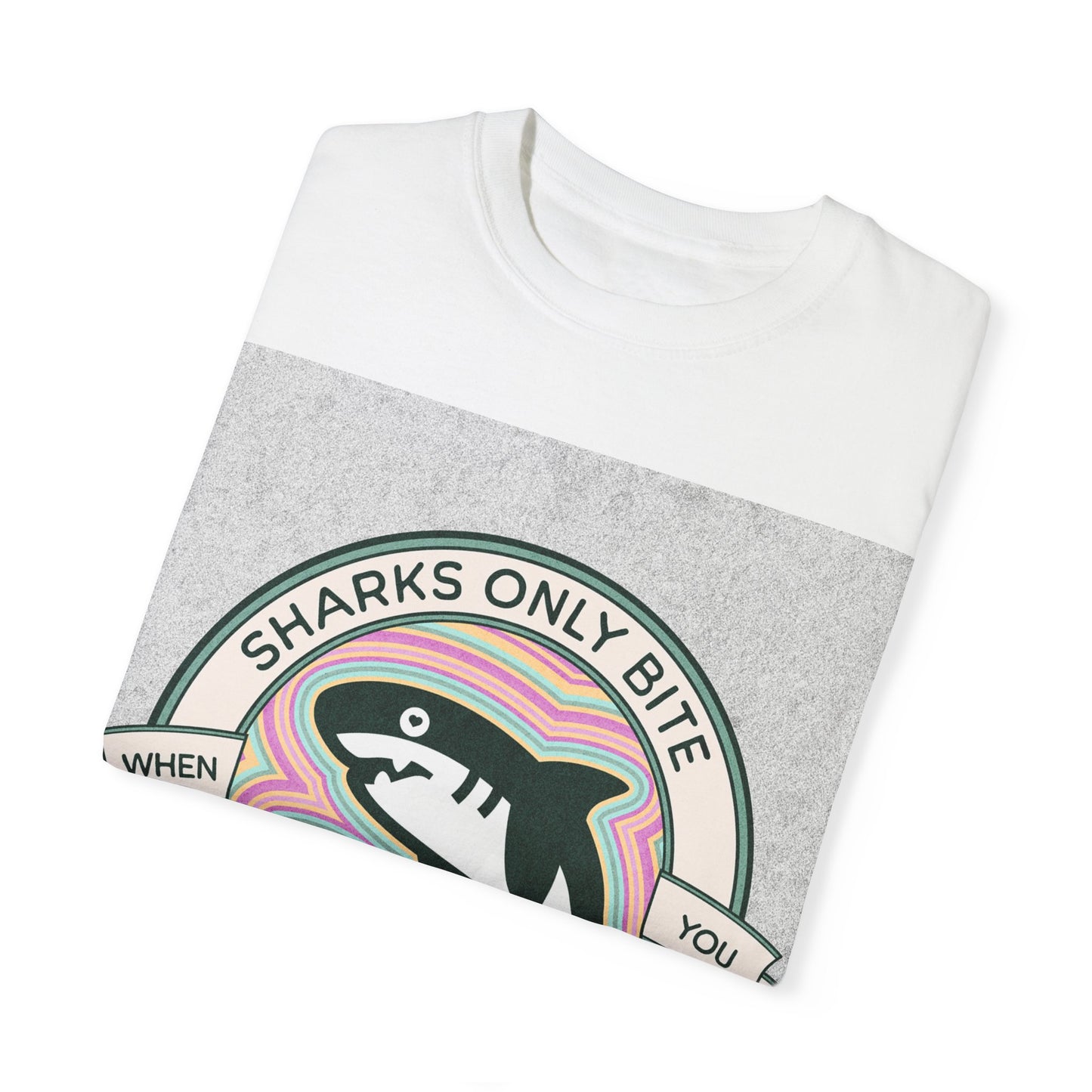 Shark Graphic Tee - Sharks only bite when you touch their private parts