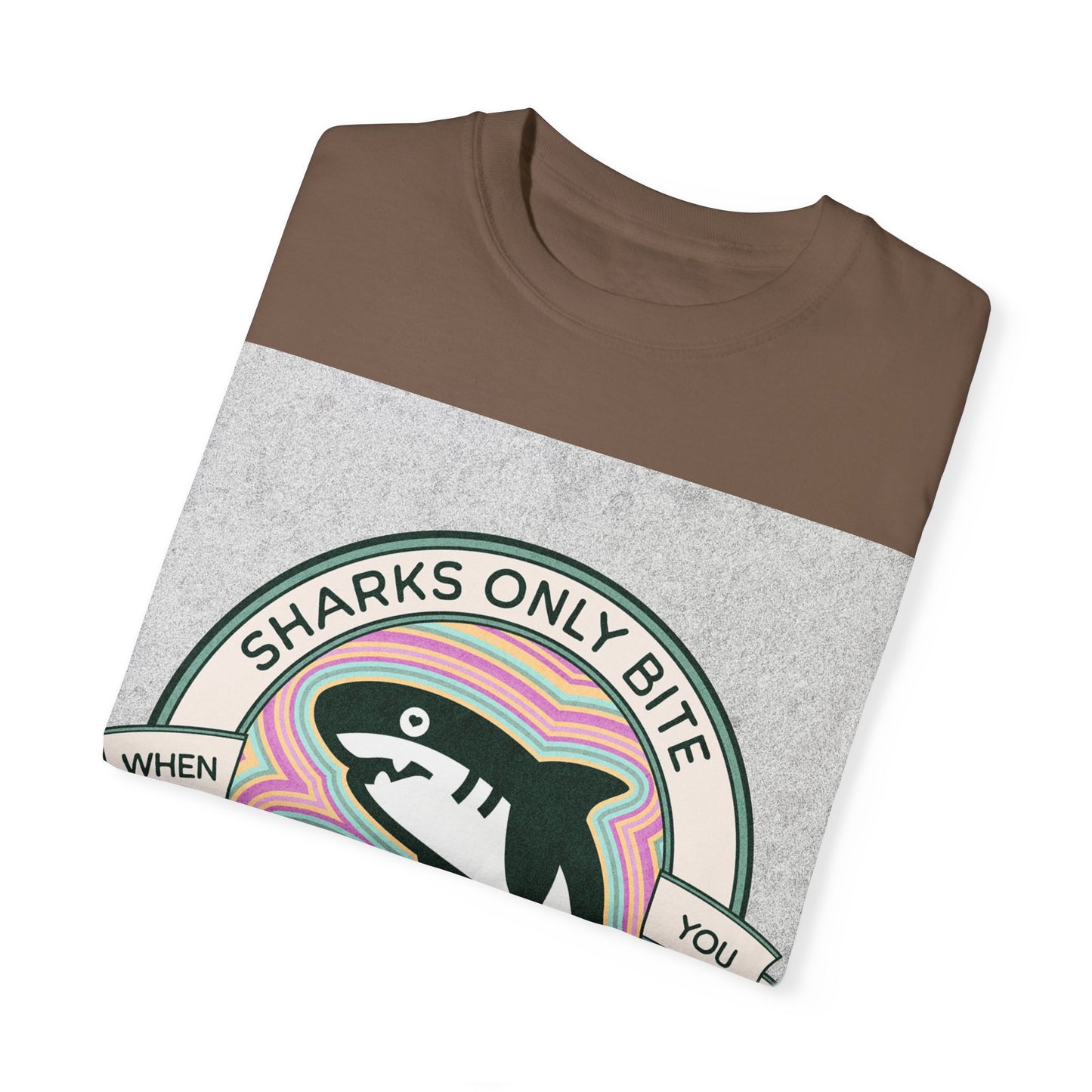 Shark Graphic Tee - Sharks only bite when you touch their private parts