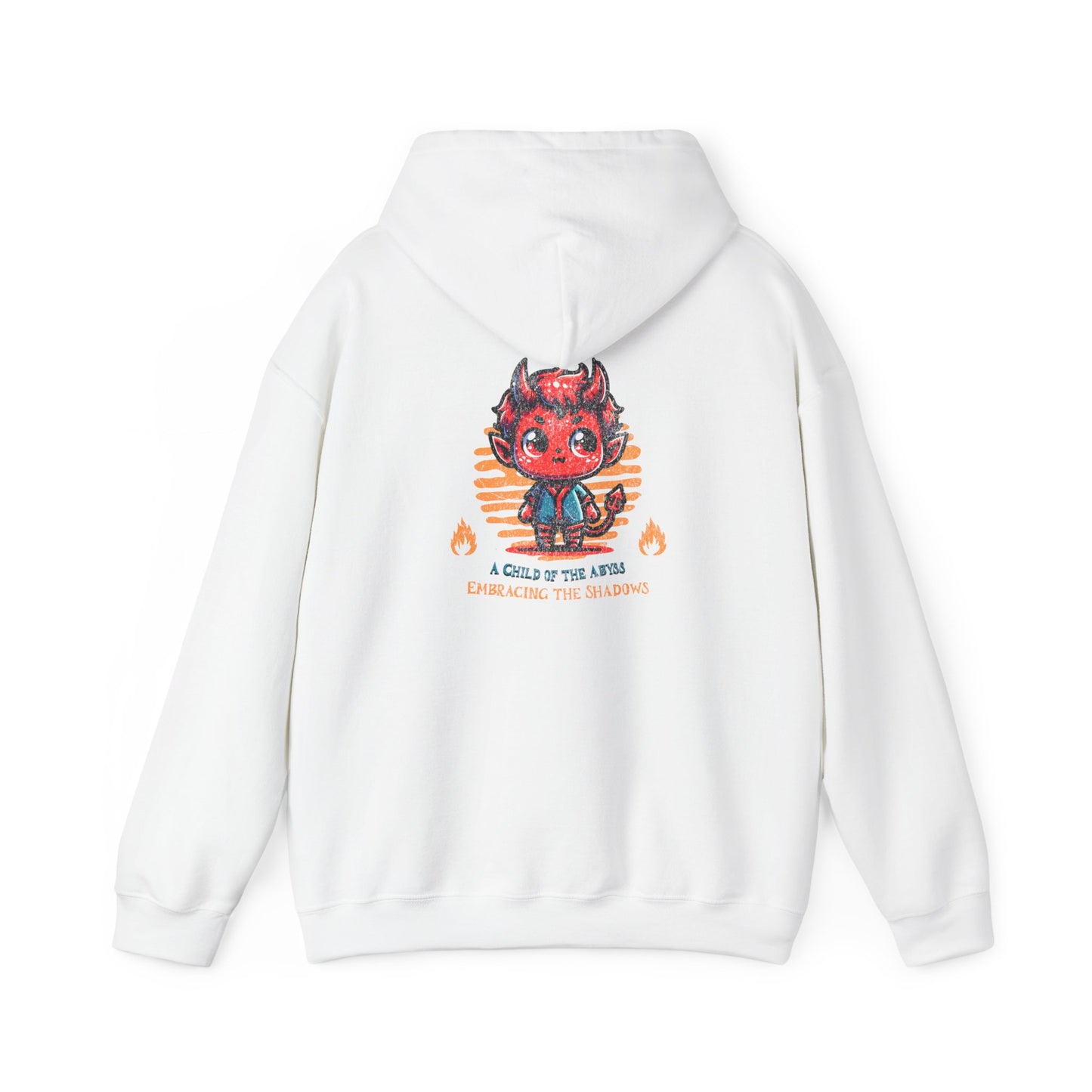 Hooded Sweatshirt with &quot;Inferno Prodigy&quot; Devil Figure Design