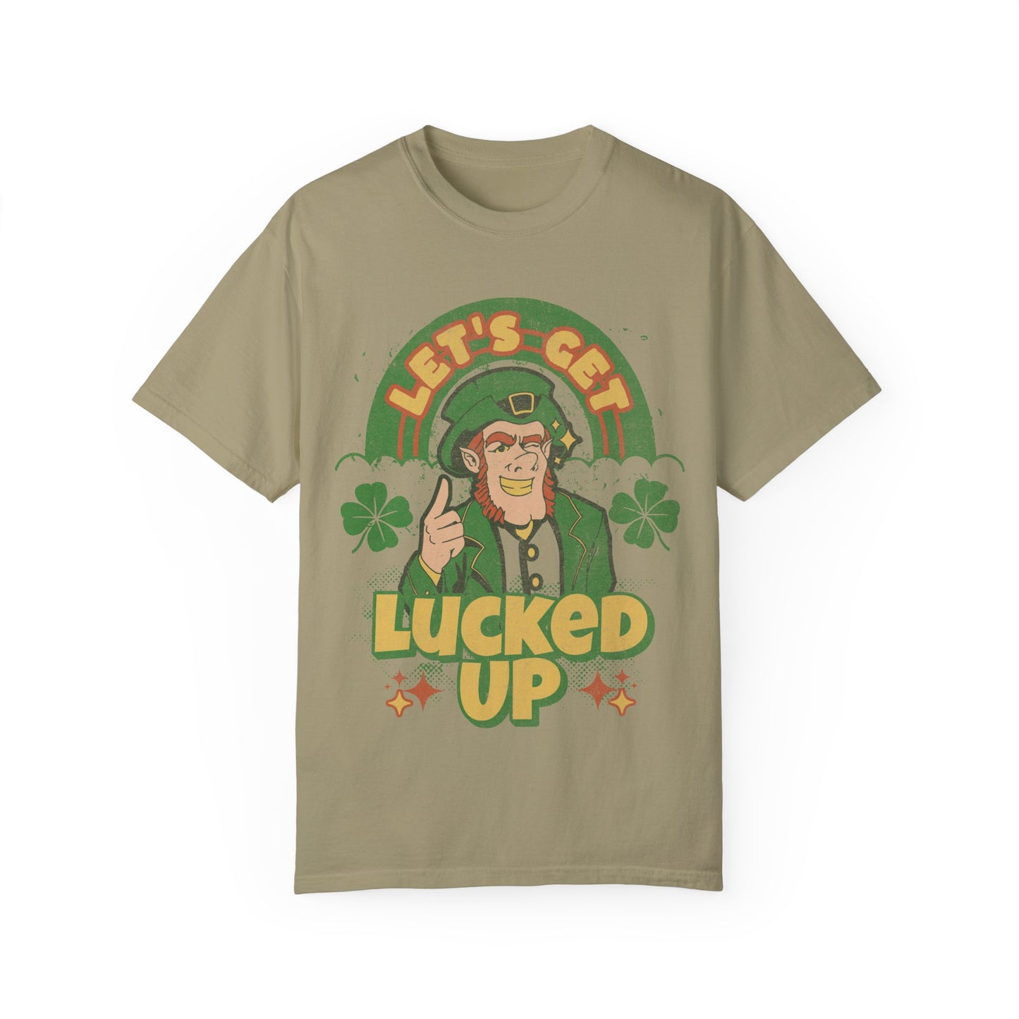 Leprechaun Shamrock Unisex Tee - lets get lucked up