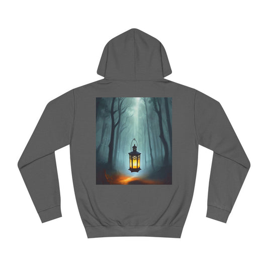 Ghostly Lantern Unisex College Hoodie