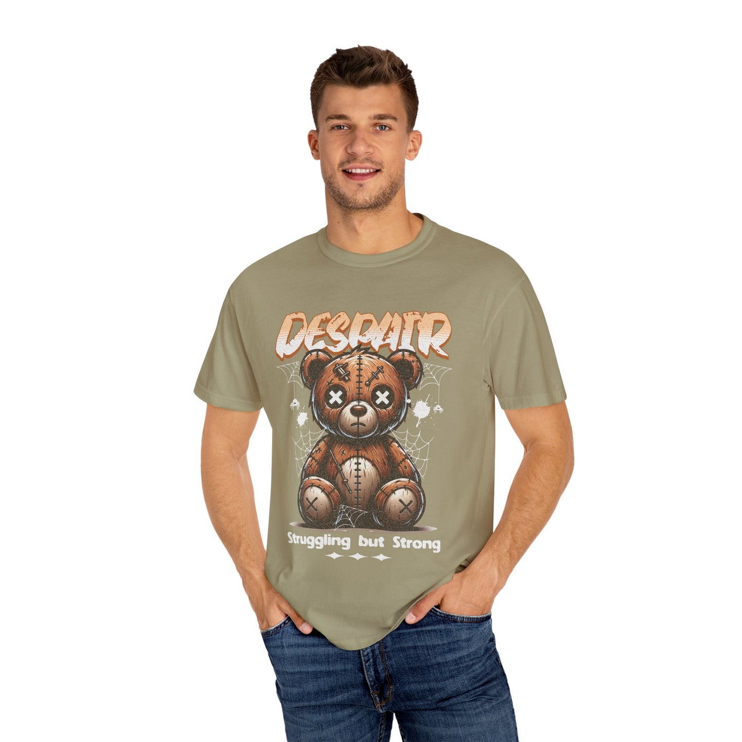 T-Shirt Despair Bear Unisex Garment-Dyed