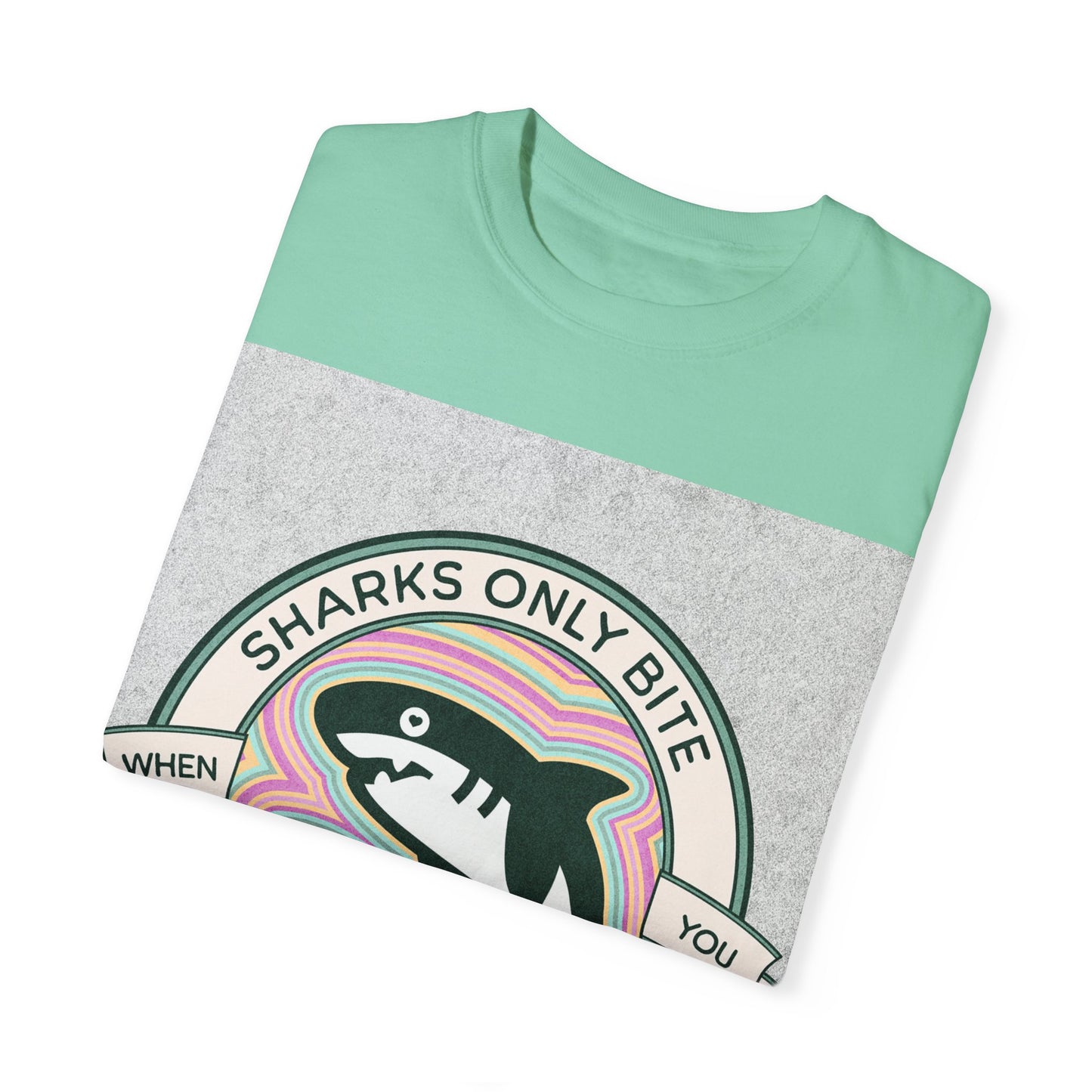 Shark Graphic Tee - Sharks only bite when you touch their private parts