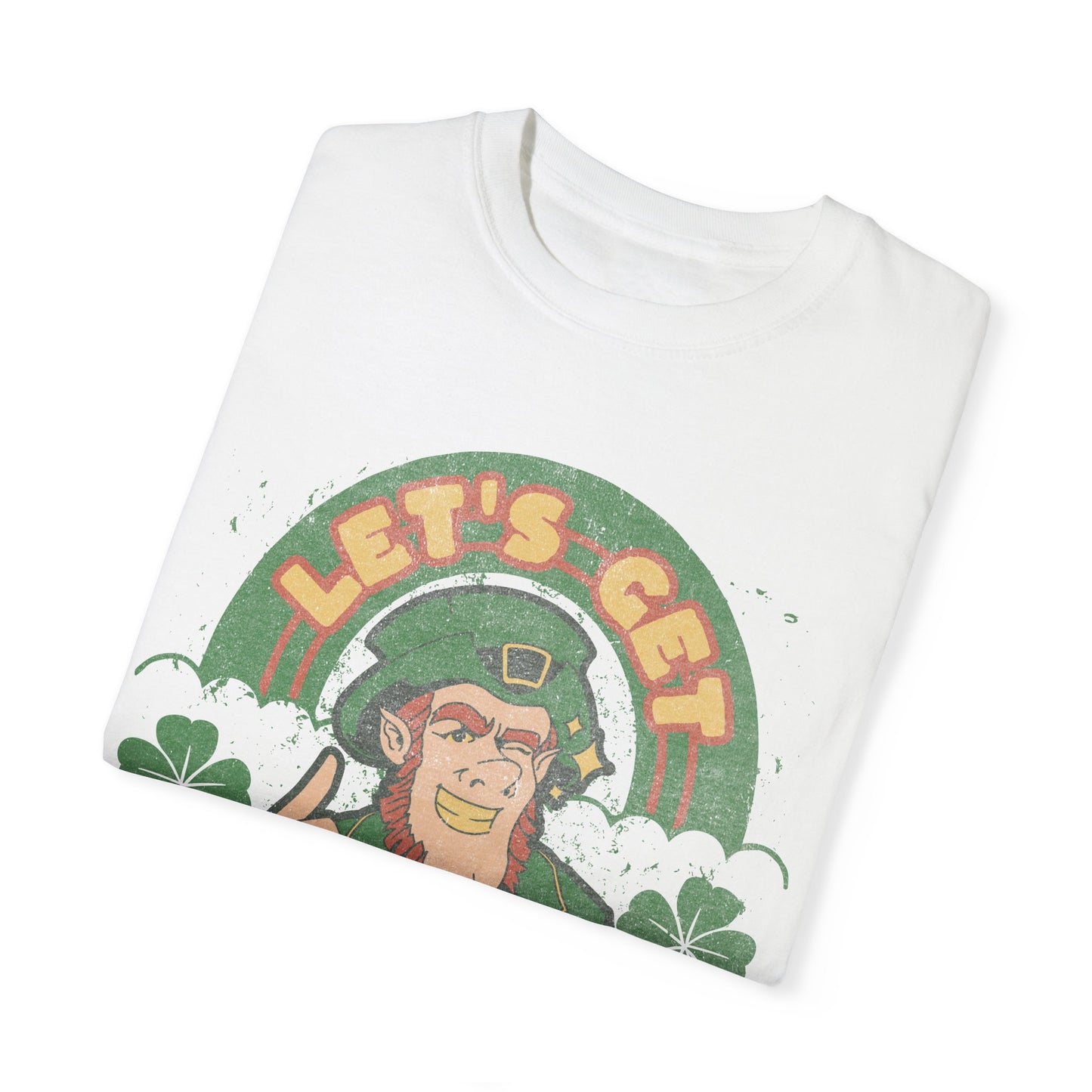 Leprechaun Shamrock Unisex Tee - lets get lucked up