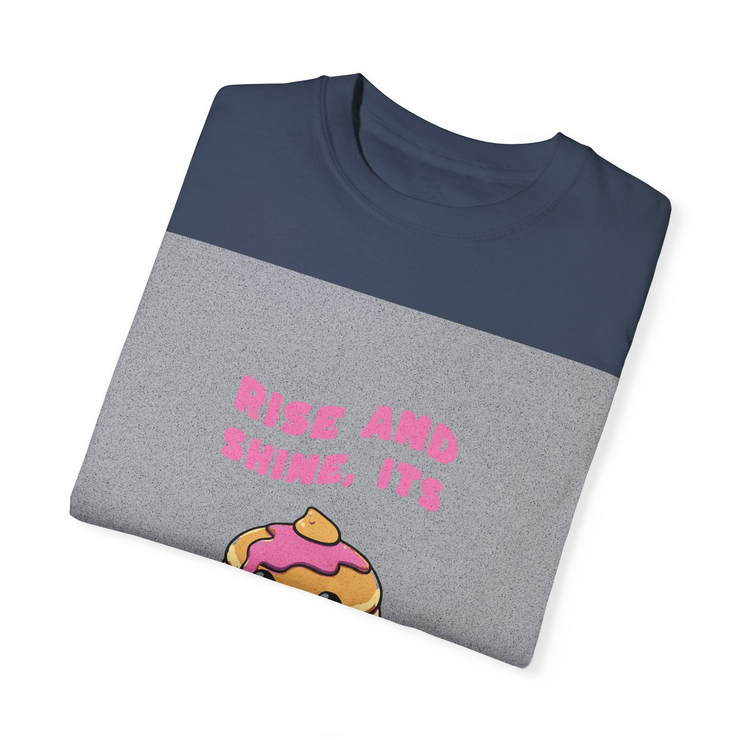 Garment-Dyed T-shirt with Rise and Shine, Its Pancake Time Design